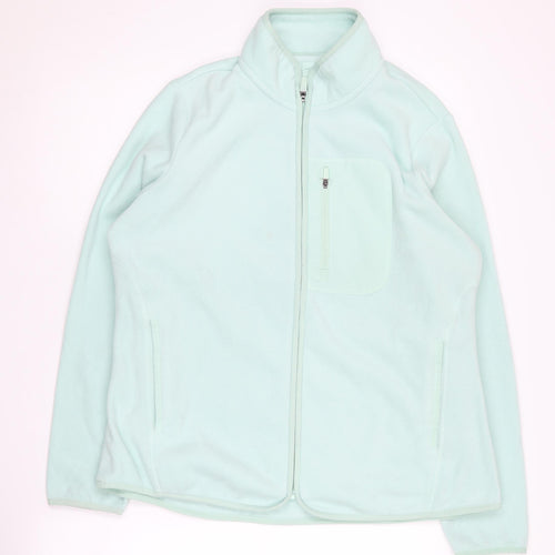 Marks and Spencer Women's Green Fleece Jacket Size 16