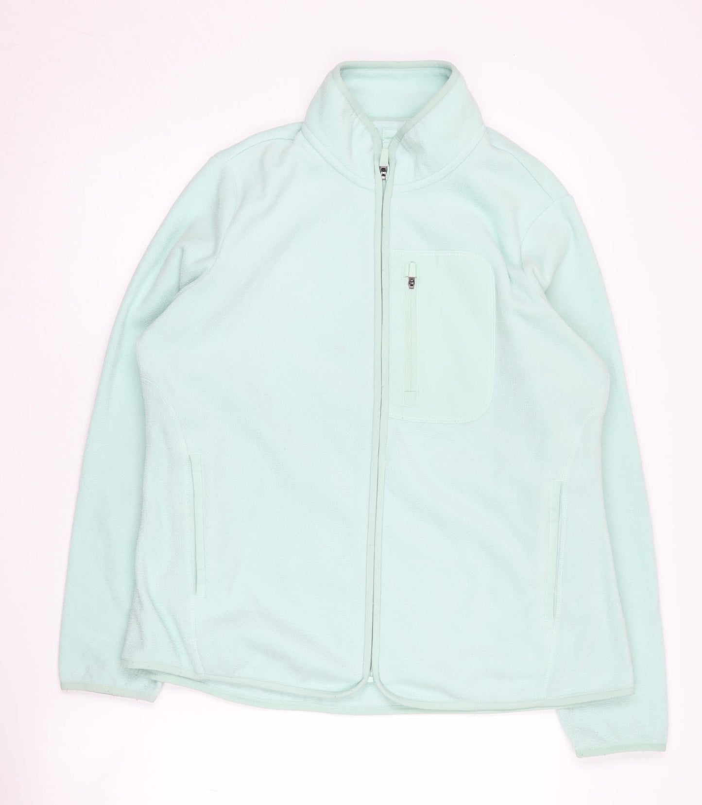 Marks and Spencer Women's Green Fleece Jacket Size 16