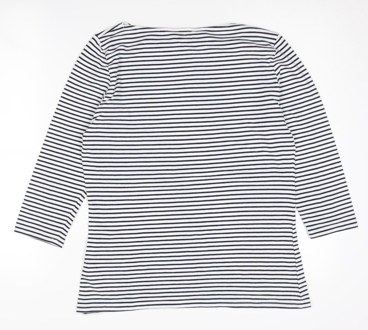 Marks and Spencer Women's Striped 3/4 Sleeve T-Shirt