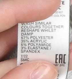 Marks and Spencer Women's Grey Sequin Star Pullover Jumper