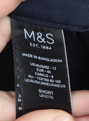 Marks and Spencer Women's Blue Trousers Size 12