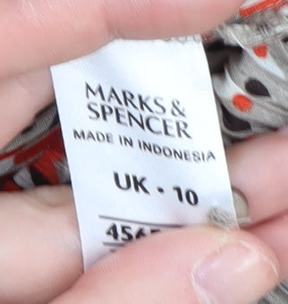 Marks and Spencer Women's Multicoloured Blouse Size 10