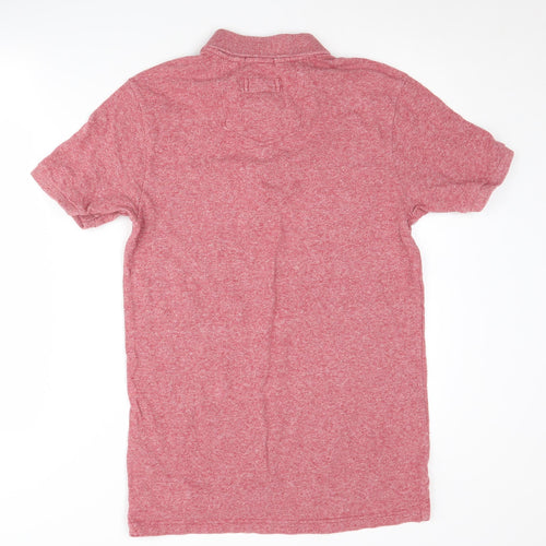 FatFace Men's Red Polo Shirt Size S Organic Cotton
