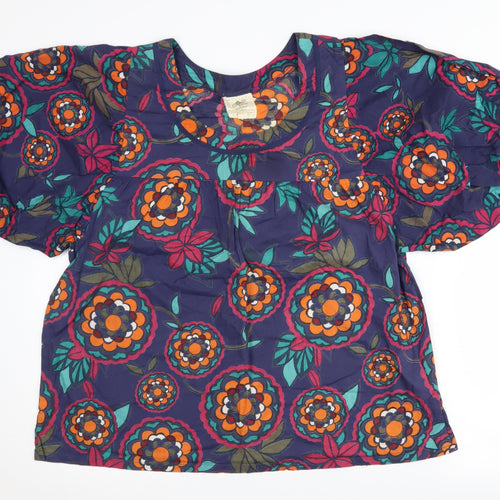 New Look Women's Multicoloured Floral Blouse Size 16