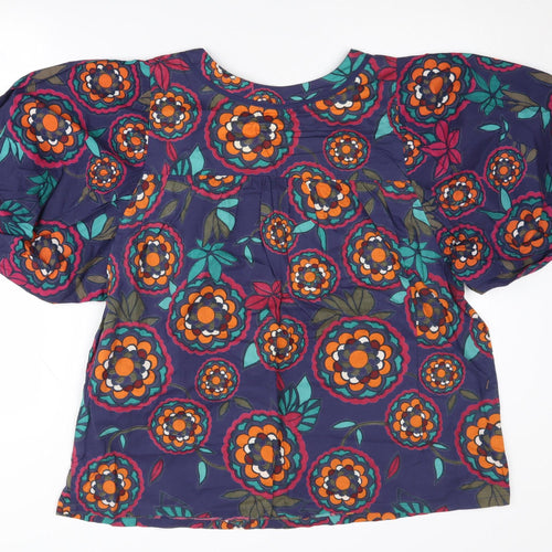 New Look Women's Multicoloured Floral Blouse Size 16
