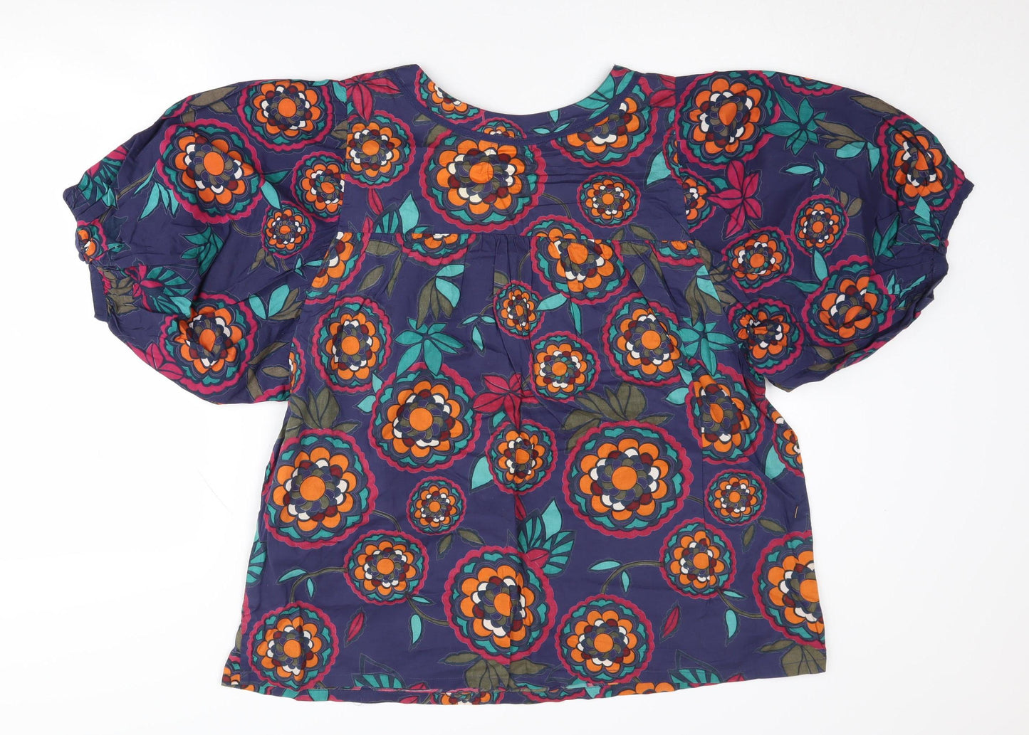 New Look Women's Multicoloured Floral Blouse Size 16
