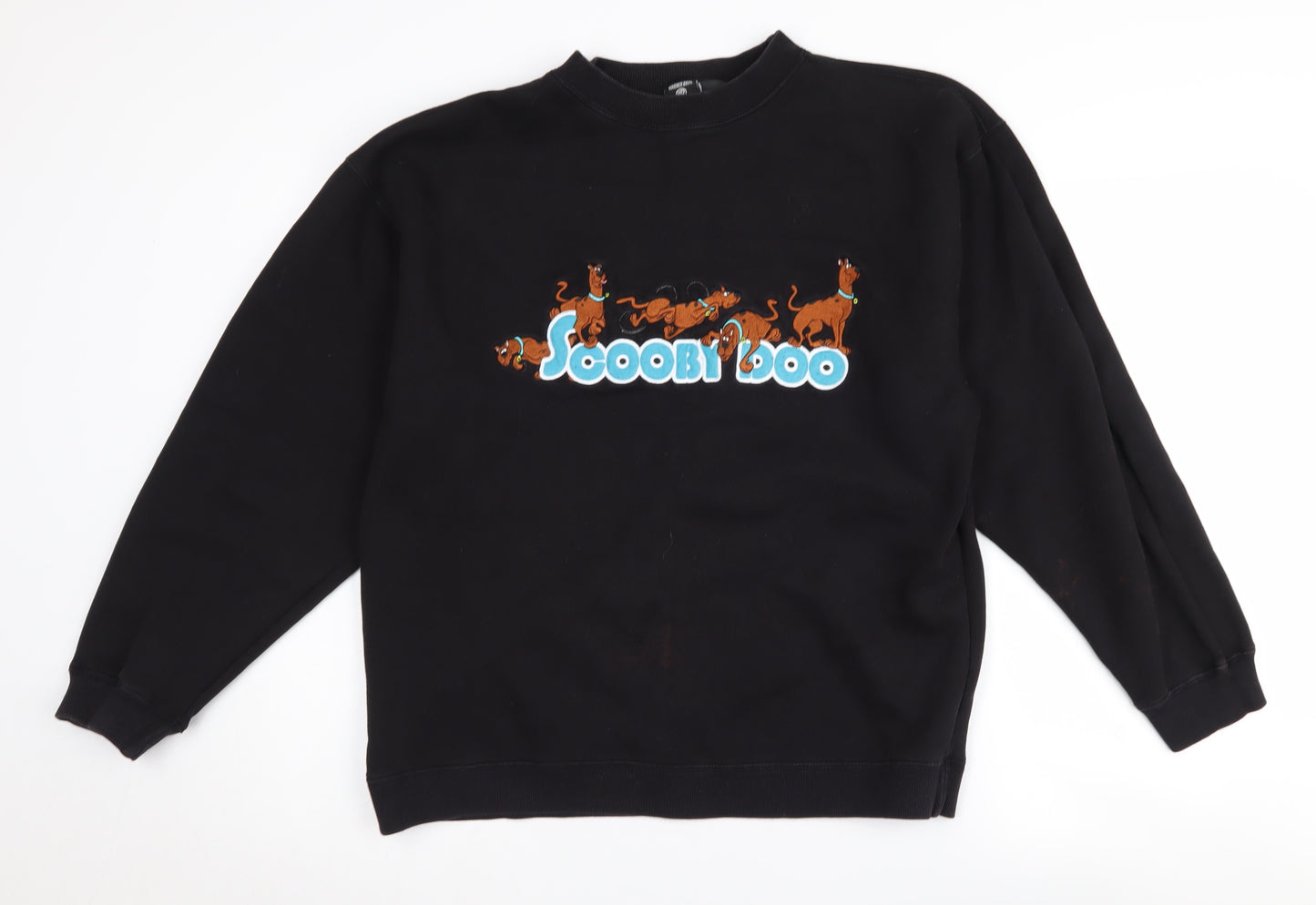 Warner Bros Unisex Black Scooby-Doo Sweatshirt L