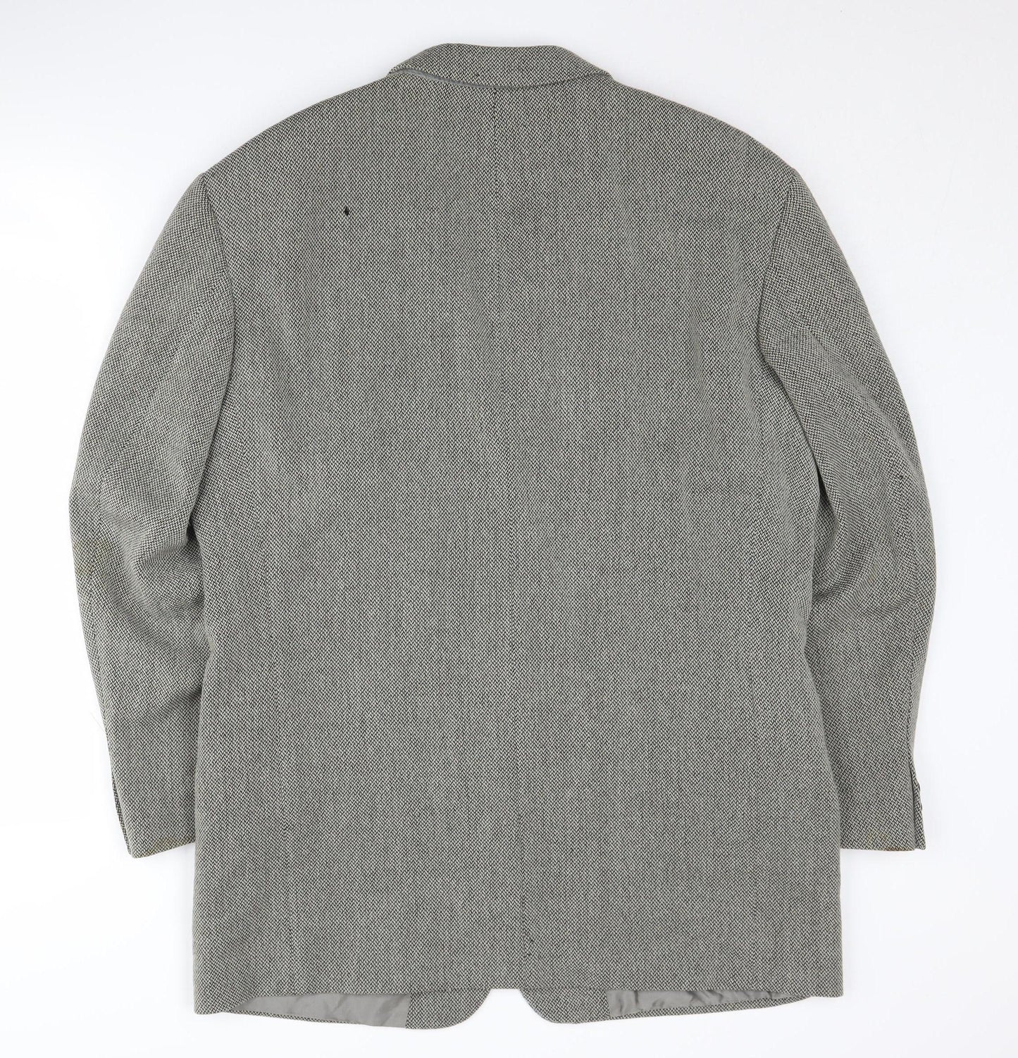 Hugo Boss Men's Grey Wool Blazer Jacket UK 40