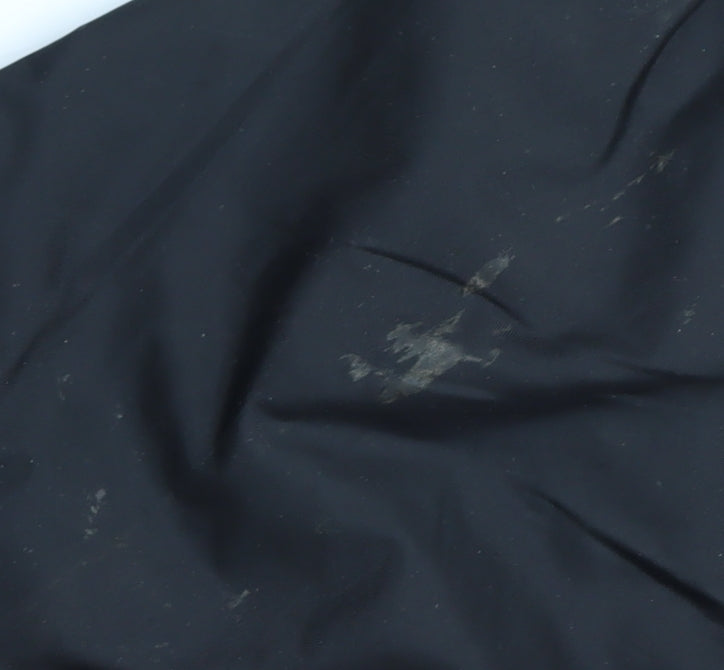 Rhyno Men's Black Reflective Rain Coat Jacket L