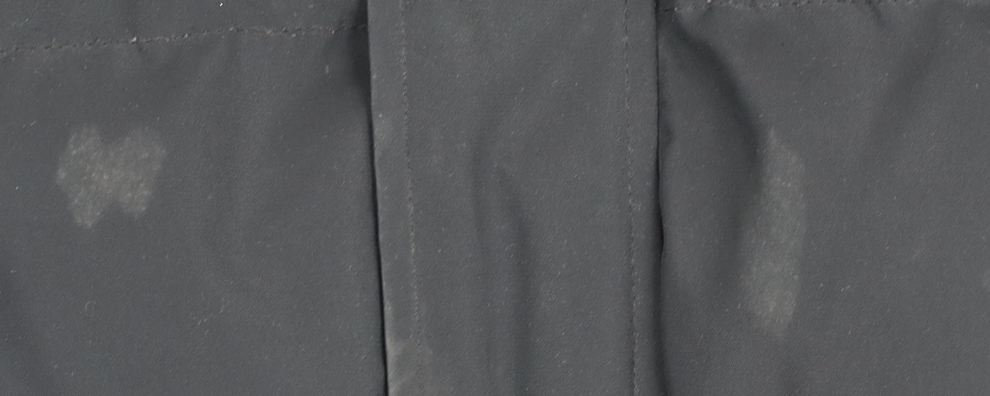 JamesonCarter Men's Black Puffer Jacket L Hooded