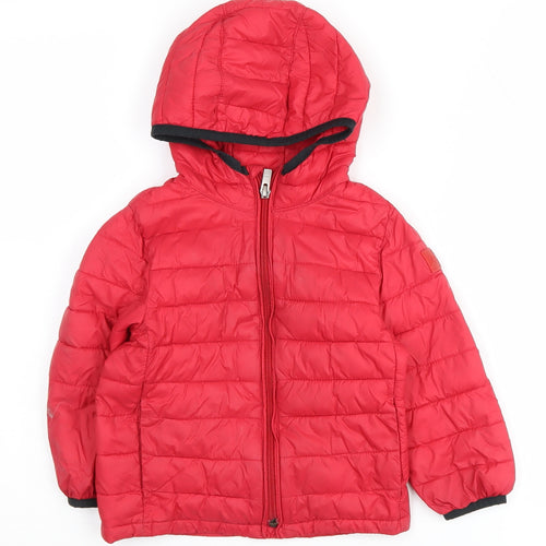 Gap Boys Red Puffer Jacket, Hooded, Size 3 Years