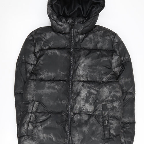 H&M Boys' Black Puffer Jacket 12-13 Years Winter