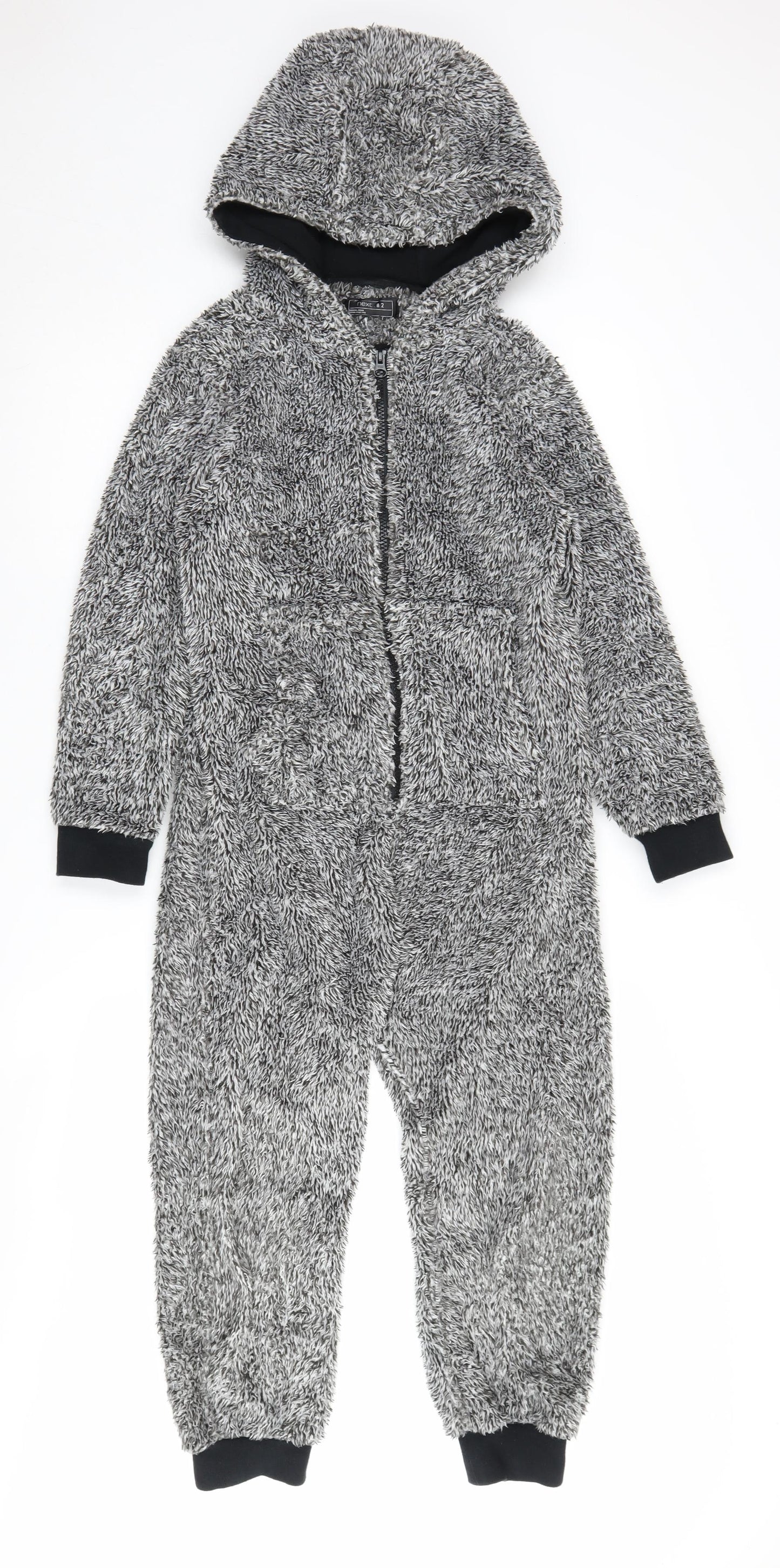 Next Boys Grey Hooded Fleece Onesie 9 Years