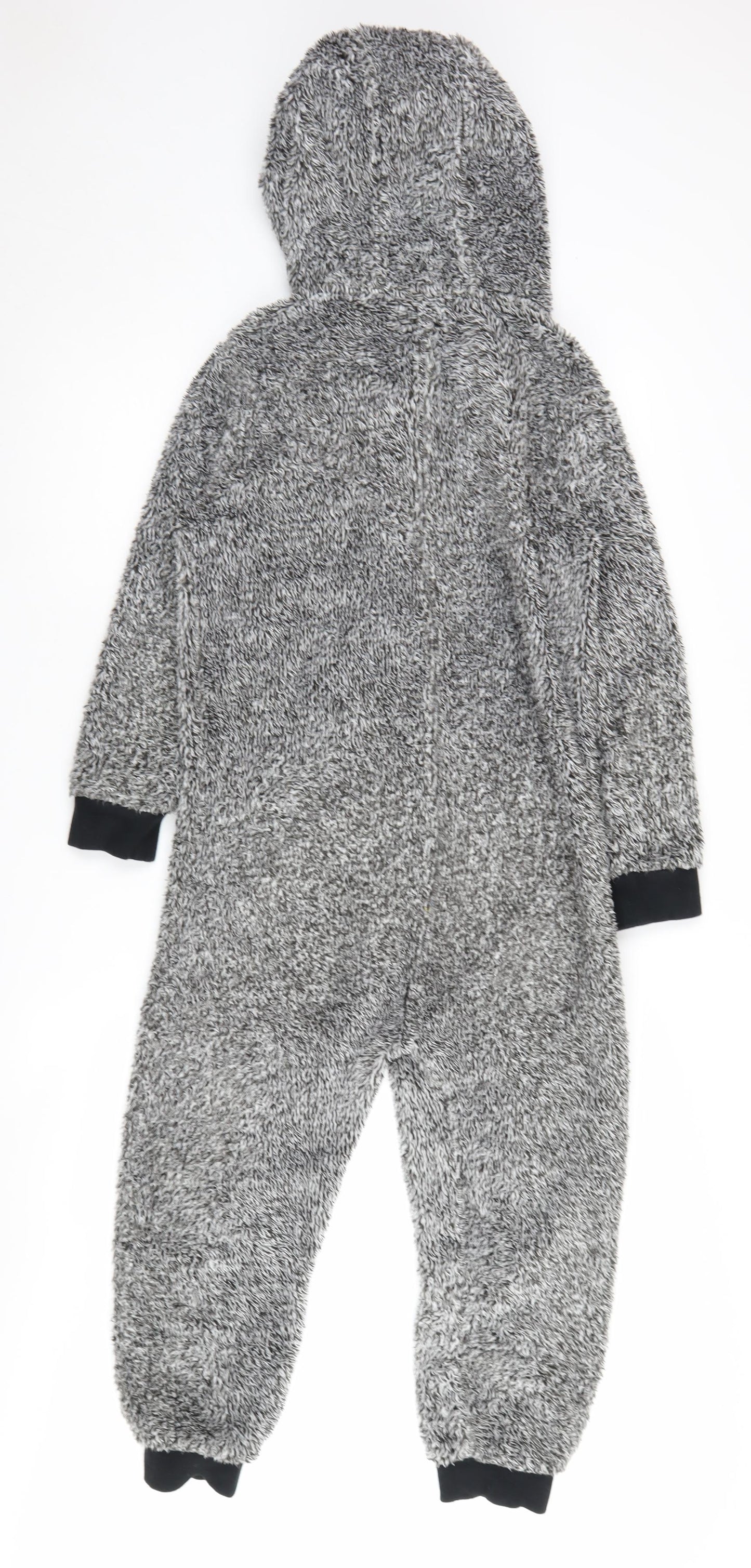 Next Boys Grey Hooded Fleece Onesie 9 Years