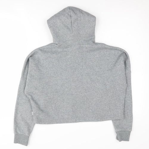 Puma Girls Grey Hoodie 11-12 Years Long Sleeve Pullover
