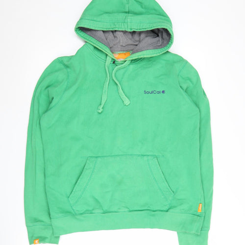 SoulCal Men's Green Pullover Hoodie L