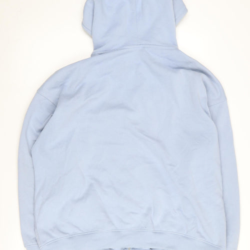 H&M Women's Blue Snoopy Hoodie L Full Zip Casual