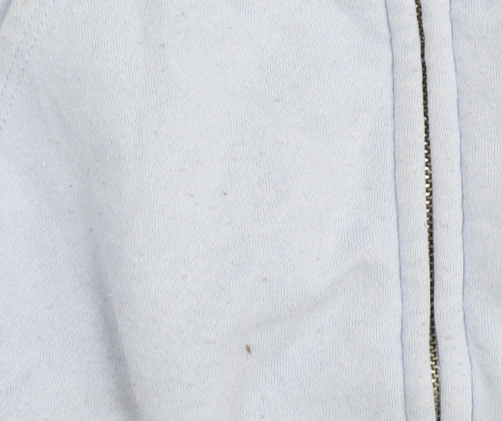 H&M Women's Blue Snoopy Hoodie L Full Zip Casual