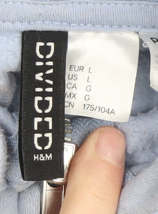 H&M Women's Blue Snoopy Hoodie L Full Zip Casual