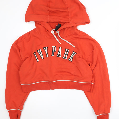 Ivy Park Women's Orange Hoodie, XS, Logo Design