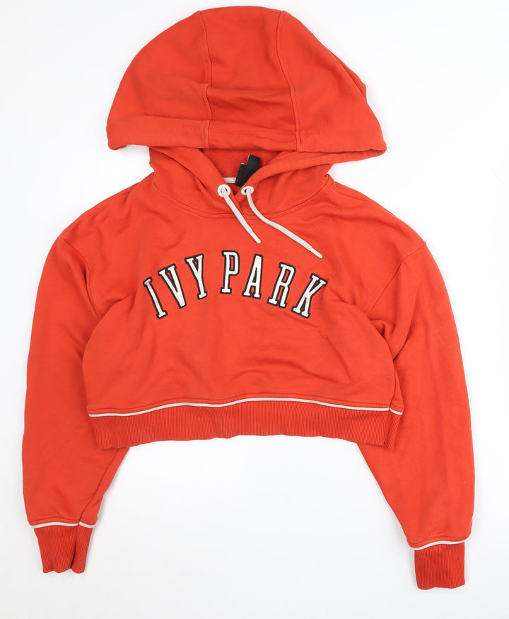 Ivy Park Women's Orange Hoodie, XS, Logo Design