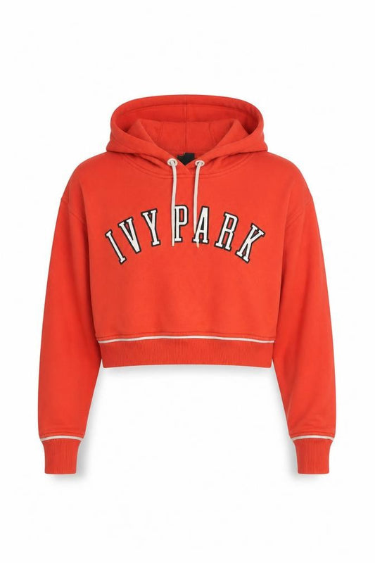 Ivy Park Women's Orange Hoodie, XS, Logo Design