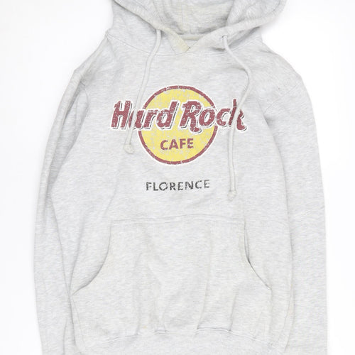 Hard Rock Cafe Unisex Grey Pullover Hoodie S