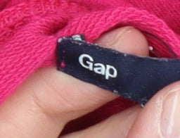 Gap Women's Pink Full Zip Hoodie - M