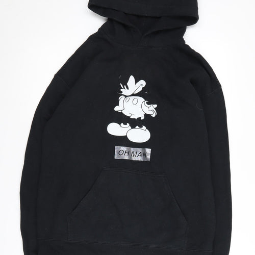 Disney Unisex Black M Hoodie Pullover Cartoon Graphic
