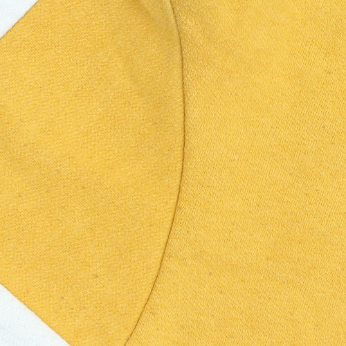 Ripstop Boys Yellow Colourblock Pullover Sweatshirt L