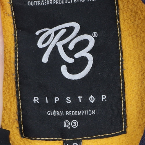 Ripstop Boys Yellow Colourblock Pullover Sweatshirt L