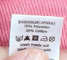 Bm Pink Women's V-Neck T-Shirt Size M