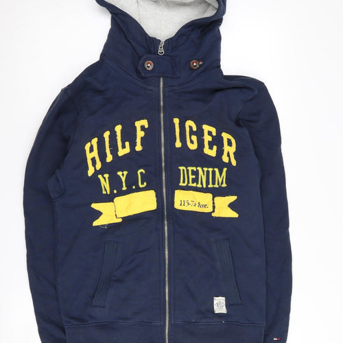 Hilfiger Denim Men's Blue S Full Zip Hoodie