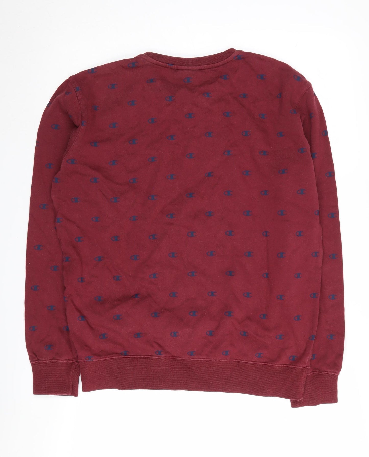 Champion Men's Red Graphic Sweatshirt S