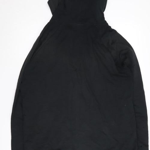 BOSS Men's Black Full Zip Hoodie, Size L, Logo Accent