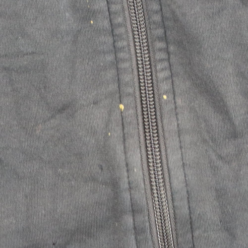 BOSS Men's Black Full Zip Hoodie, Size L, Logo Accent