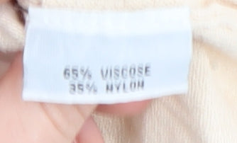 Animale Women Beige 3/4 Sleeve Knit Top - Size M