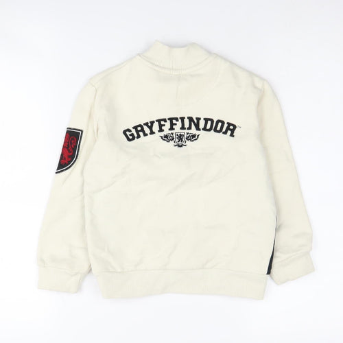 Harry Potter Boys White Gryffindor Sweatshirt 6-7 Yrs
