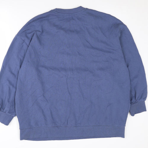 Miss Selfridge Women's Blue Pullover Sweatshirt Size M