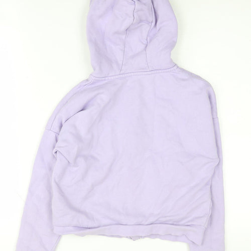 Marks and Spencer Girls Purple Full Zip Hoodie, Size 11-12