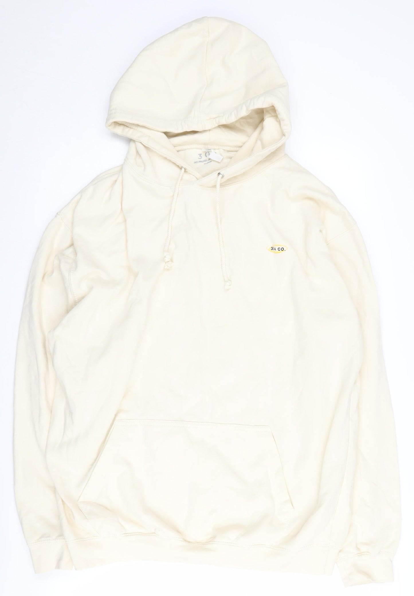 304 Men's Beige XL Pullover Hoodie