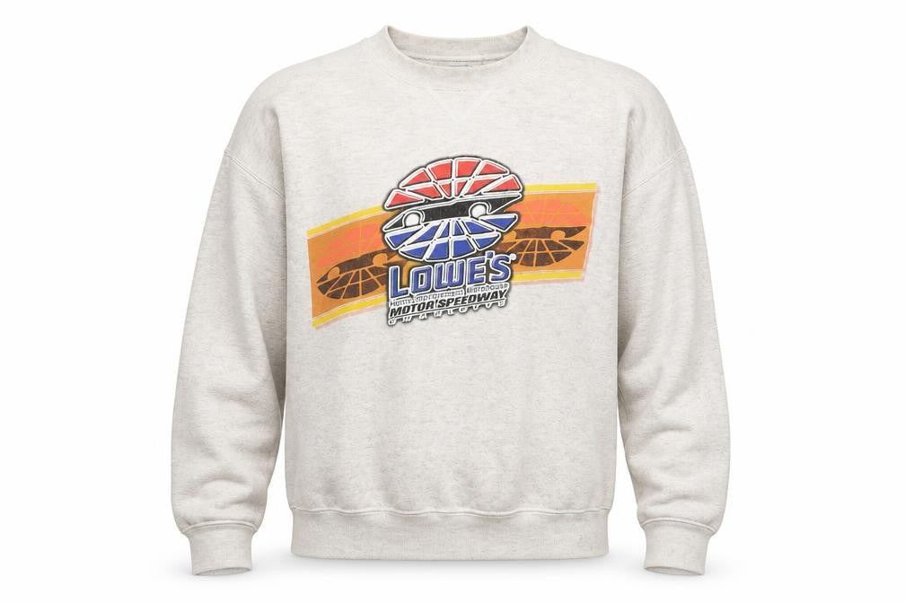Santee Unisex Grey Motorsports Graphic Sweatshirt M