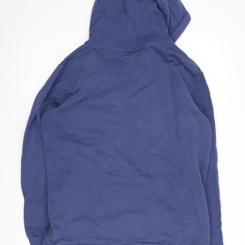 Crane Men's Blue Medium Pullover Hoodie with Logo