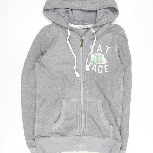 Fat Face Women's Grey Full Zip Hoodie Size 10