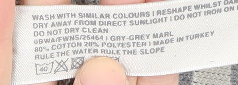 Fat Face Women's Grey Full Zip Hoodie Size 10