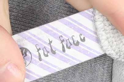 Fat Face Women's Grey Full Zip Hoodie Size 10