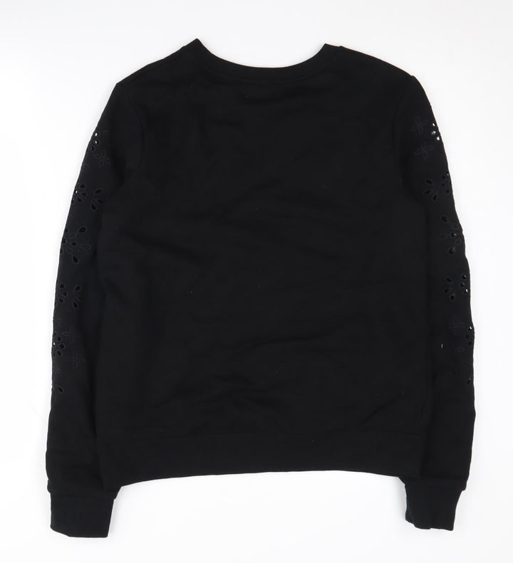 Warehouse Women's Black Pullover Sweatshirt Size S