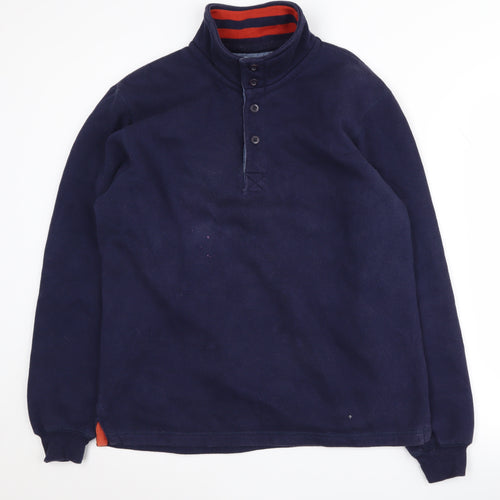 Sandstone Men's Blue Henley Sweatshirt Size M