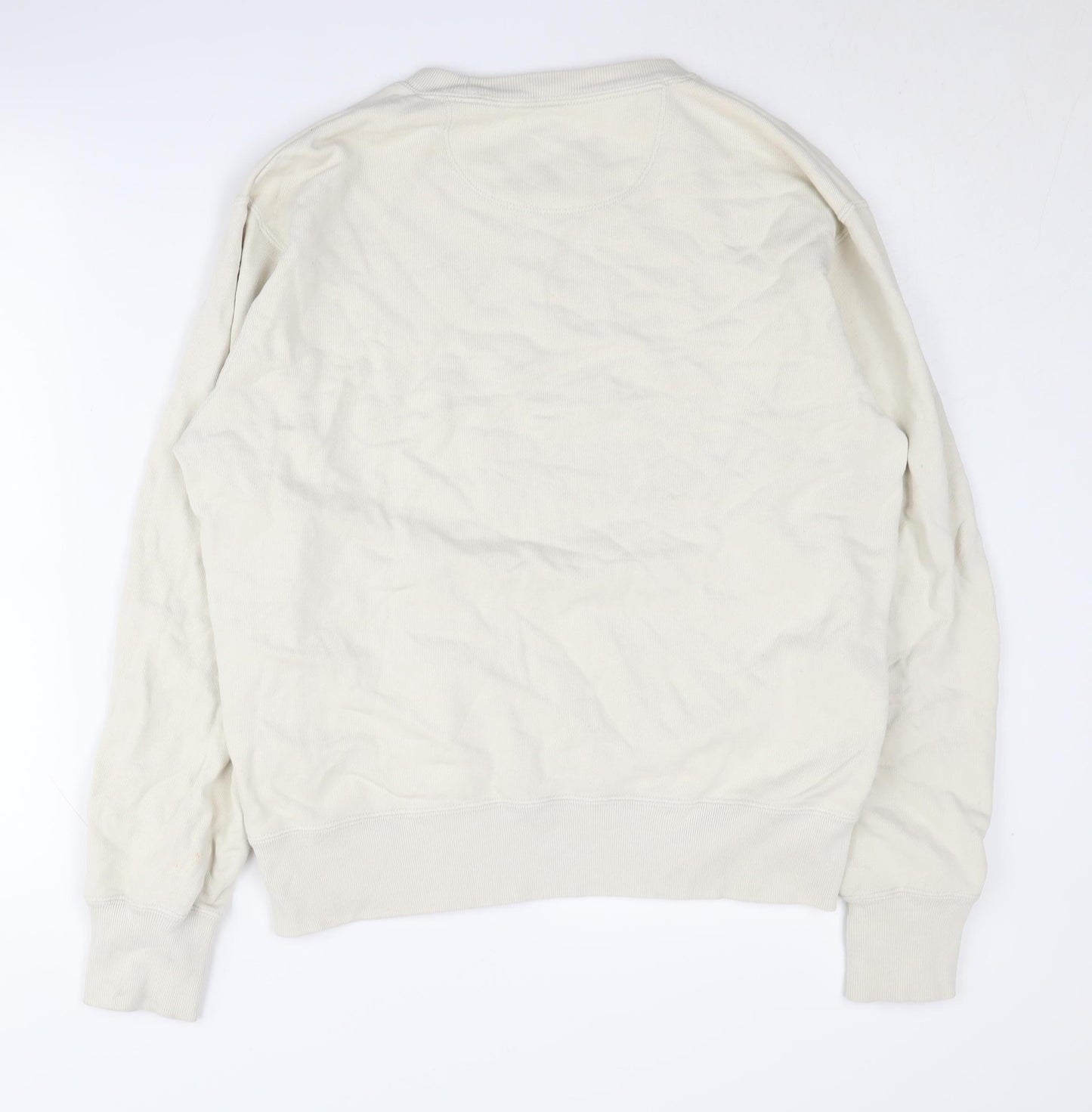 Uniqlo Ivory Pullover Sweatshirt, S, Unisex Adults