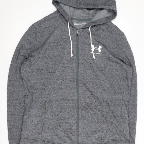 Under Armour Men's Grey Full Zip Hoodie, Size L